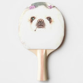 Niedliches Pekingese Ping Pong Paddle Tischtennis Schläger (Vorderseite)