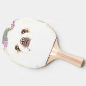 Niedliches Pekingese Ping Pong Paddle Tischtennis Schläger (Seitenansicht)