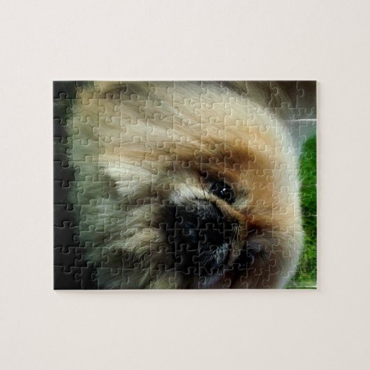Niedliches Pekingese Puzzlespiel Puzzle (Horizontal)