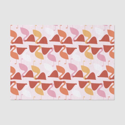 Niedliches Pelican Tissue Paper Seidenpapier (Vorderseite)