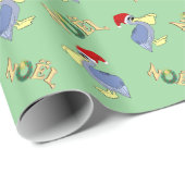 Niedliches Pelikan-Sankt-Weihnachten Geschenkpapier (Rolleneckpunkt)