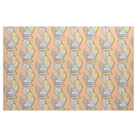 Niedliches Pelikangewebe Stoff (Fat Quarter (45,7 x 55,9 cm))
