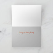 Niedliches Pelzhäschen-Kaninchen im Sonnenlicht Karte (Innenseite)