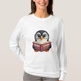 Niedliches Penguin Book Lover T-Shirt