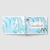 Niedliches Penguin Couple Gästebuch (Voll)