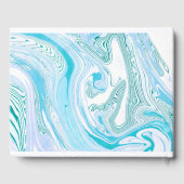 Niedliches Penguin Couple Gästebuch (Rückseite)