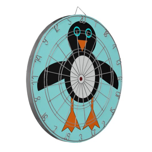 Niedliches Penguin Dart Board Dartscheibe (Vorderseite Links)