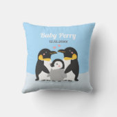 Niedliches Penguin-Kinderzimmer Kissen (Rückseite)