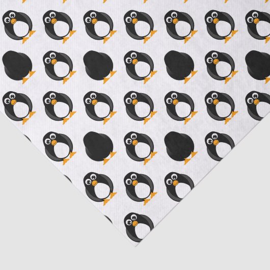 Niedliches Penguin-Muster Seidenpapier (Ausschnitt)