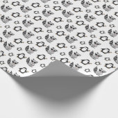 Niedliches Penguin Racoon Buddies Baby-Geschenk Geschenkpapier (Ecke)