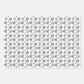 Niedliches Penguin Racoon Buddies Baby-Geschenk Geschenkpapier Set (Vorderseite)