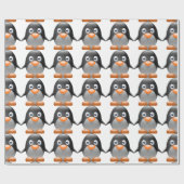 Niedliches Penguin-Verpackungs-Papier Geschenkpapier (Flach)