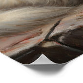 Niedliches Persisches Cat Art Print Poster (Ecke)