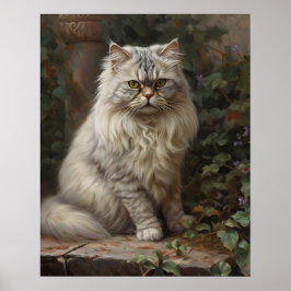 Niedliches Persisches Cat Art Print Poster