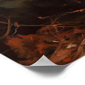 Niedliches Persisches Cat Art Print Poster (Ecke)