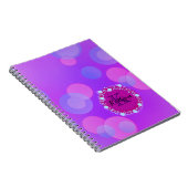 Niedliches Personal Pink Bubble Blue Fun Office Notizblock (Rechte Seite)