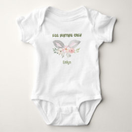 Niedliches Personalisiertes Baby Ei Jagd Crew Strampler