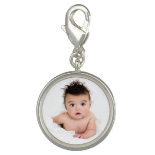 Niedliches personalisiertes Baby-Foto Charm