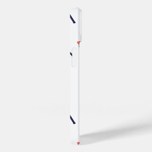 Niedliches Personalisiertes Badminton-Muster Case-Mate iPhone Hülle (Rückseite / Rechts)