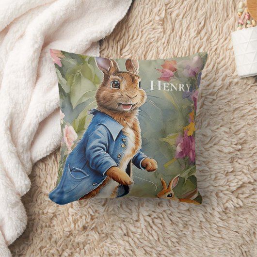 Niedliches Personalisiertes Beatrix Potter Kinderz Kissen (Decke)