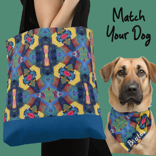 Niedliches Personalisiertes blaues gelbes Foto Ges Tasche