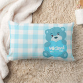 Niedliches personalisiertes blaues lendenkissen (Decke)