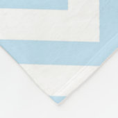 Niedliches Personalisiertes Blue Gray Elephant Zic Fleecedecke (Ecke)