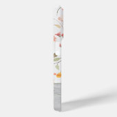 Niedliches Personalisiertes Blumenmuster-Monogramm Case-Mate iPhone Hülle (Rückseite / Rechts)