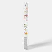 Niedliches Personalisiertes Blumenmuster-Monogramm Case-Mate iPhone Hülle (Rückseite / Rechts)