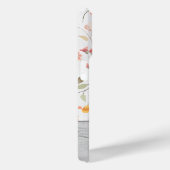 Niedliches Personalisiertes Blumenmuster-Monogramm Case-Mate iPhone Hülle (Rückseite / Rechts)