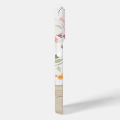 Niedliches Personalisiertes Blumenmuster-Monogramm Case-Mate iPhone Hülle (Rückseite / Rechts)