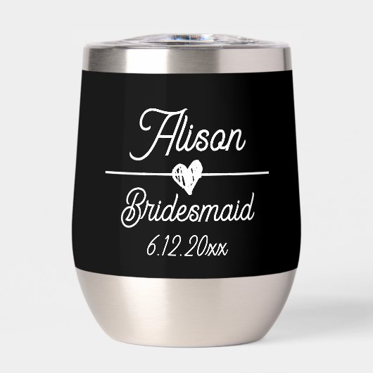 Niedliches Personalisiertes Bridesmaid-Geschenk (Vorderseite)
