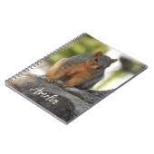 Niedliches Personalisiertes Eichhörnchen Notizblock (Linke Seite)