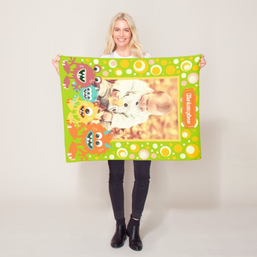 Niedliches personalisiertes Foto Fleecedecke (Beispiel)