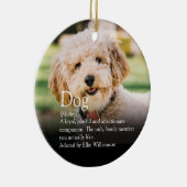 Niedliches Personalisiertes Foto für Hunde Keramik Ornament (Rechts)