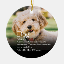 Niedliches Personalisiertes Foto für Hunde Keramik Ornament