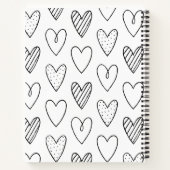 Niedliches Personalisiertes Foto Sketchbook Notizblock (Rückseite)