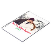 Niedliches Personalisiertes Foto und Text modern Notizblock (Linke Seite)