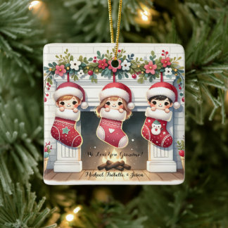 Niedliches Personalisiertes Geschenk an Oma von Gr Keramikornament