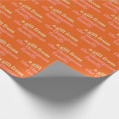 Niedliches Personalisiertes Geschenk aus familienr Geschenkpapier (Ecke)