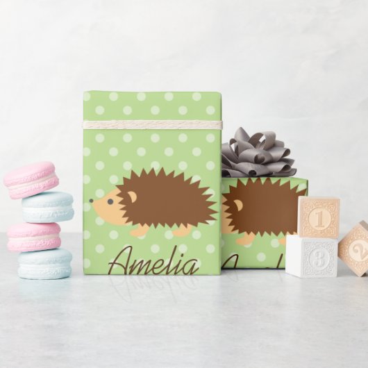 Niedliches personalisiertes geschenkpapier (Babyparty)