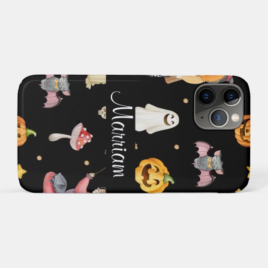 Niedliches Personalisiertes Halloween Case-Mate iPhone Hülle (Rückseite (Horizontal))