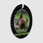 Niedliches Personalisiertes Hunde-Knochen-Foto Ornament (Vorderseite)