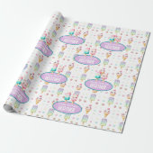 Niedliches Personalisiertes IcePop Sommer Geburtst Geschenkpapier (Ungerollt)