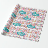 Niedliches Personalisiertes IcePop Sommer Geburtst Geschenkpapier (Ungerollt)