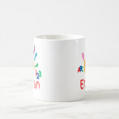 Niedliches Personalisiertes Kid's ABC Handfarbe 12 Kaffeetasse (Mittel)