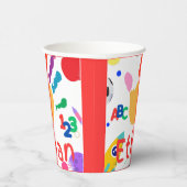 Niedliches Personalisiertes Kid's ABC Handfarbe 12 Pappbecher (Rechts)