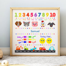 Niedliches Personalisiertes Kinderlernen
