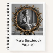 Niedliches personalisiertes Kinderskizzenbuch Notizblock (Vorderseite)