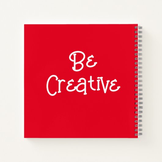 Niedliches Personalisiertes Kunstbuch Notizblock (Rückseite)